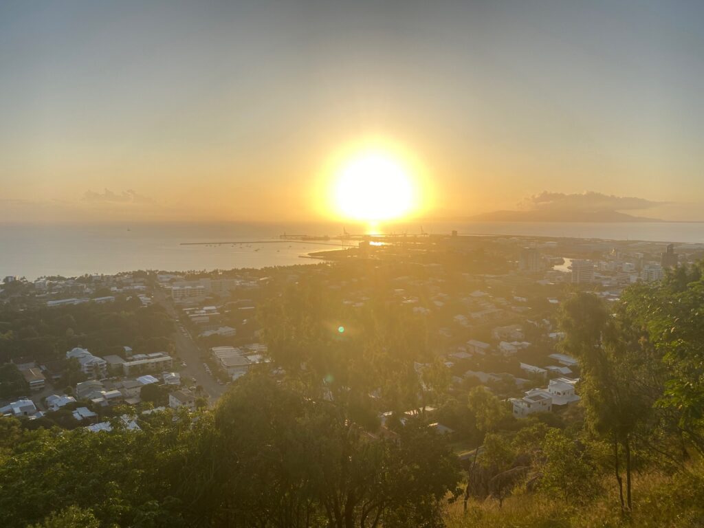 Sunrise over the ocean in north Queensland